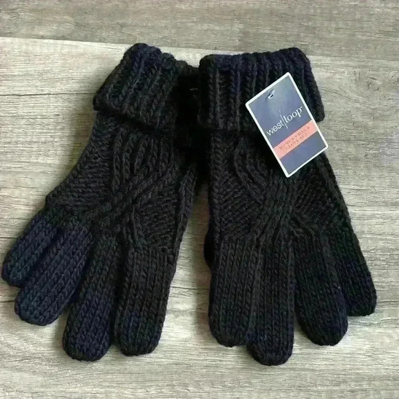 west loop Accessories - ❤️ Black Knit West Loop Gloves New With Tags